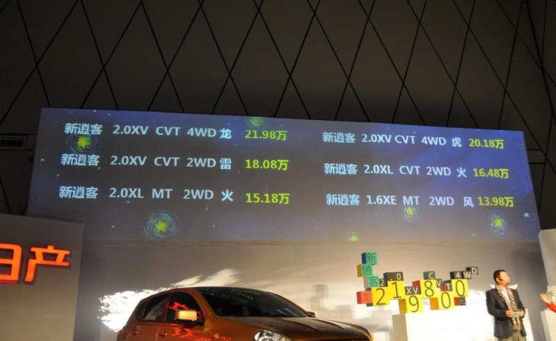 2011款 2.0XV 虎 CVT 4WD