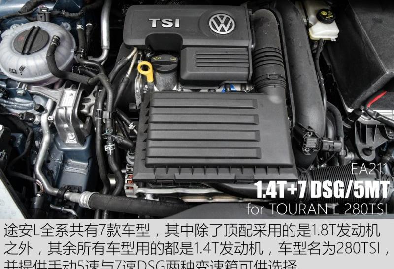 2016款 途安L 280TSI 手动舒适版